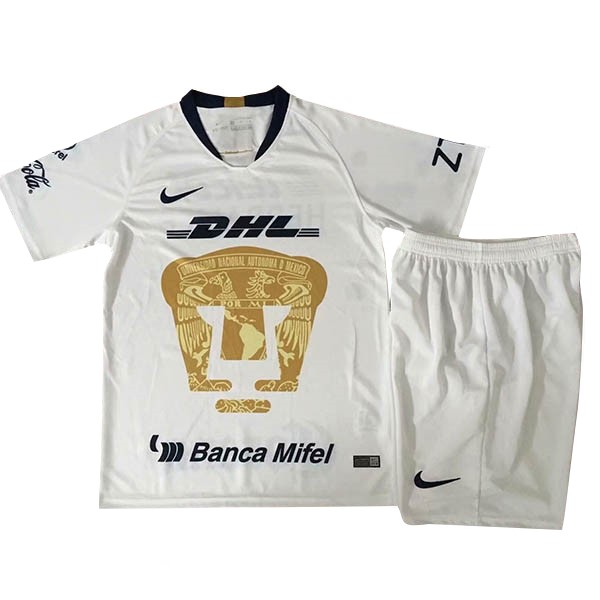 Camiseta UNAM Pumas Primera equipo Niños 2018-19 Blanco
